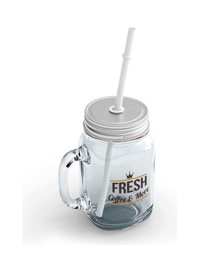 Fresh And More Theme Printed Mason Jar Clear