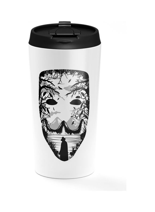 Mask Stainless Steel Tumbler With Lid Multicolour - Image 1