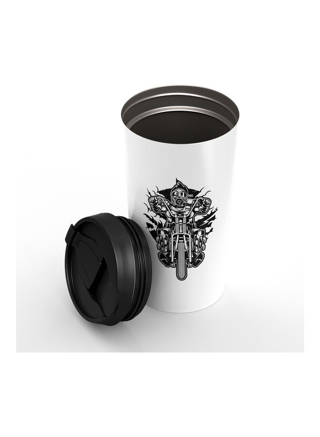 Face Mask Biker Stainless Steel Tumbler Multicolour - Image 2