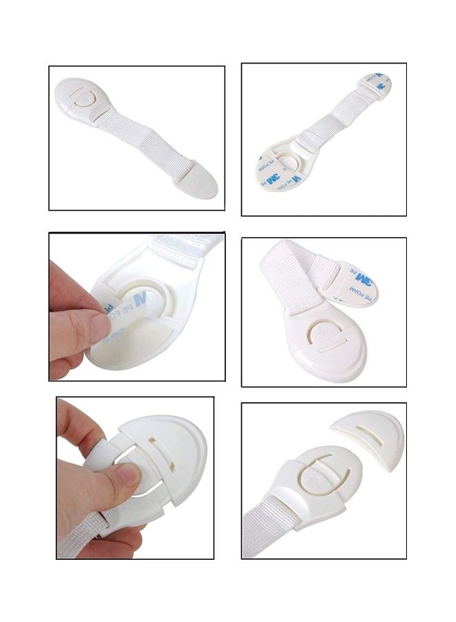 XiuWoo 10-Piece Lengthened Safety Child Lock White - Image 3