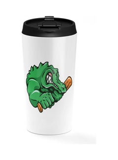 Angry Corocodile Design Double Walled Tumbler Multicolour