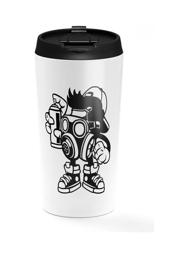 Gas Mask Stainless Steel Tumbler With Lid Multicolour - Image 1