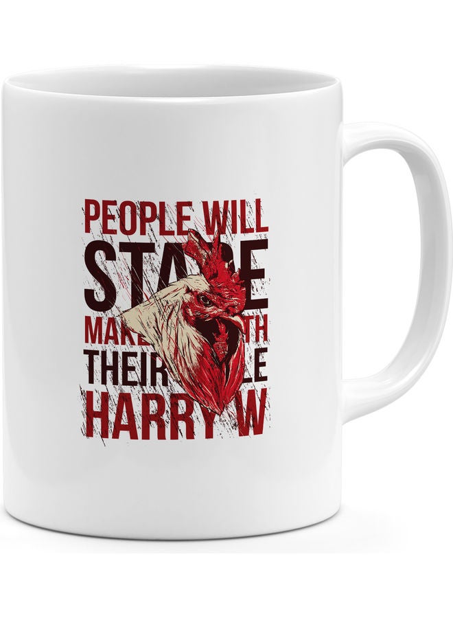 Printed Coffee Mug White - Image 1