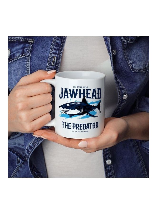 Jaw Head Design Coffee Mug White - Image 3