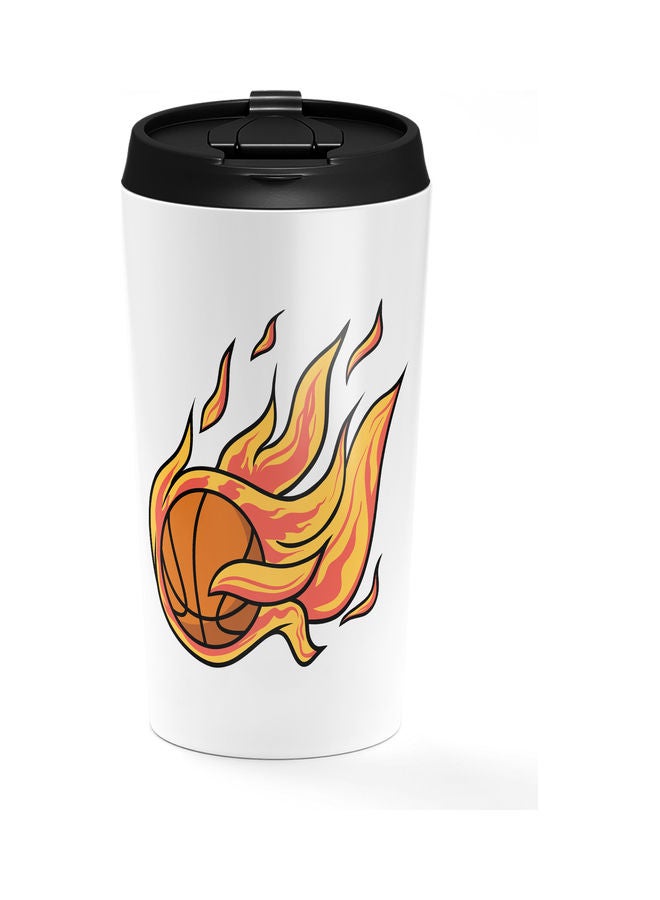 Fire Ball Design Double Walled Tumbler Multicolour - Image 1