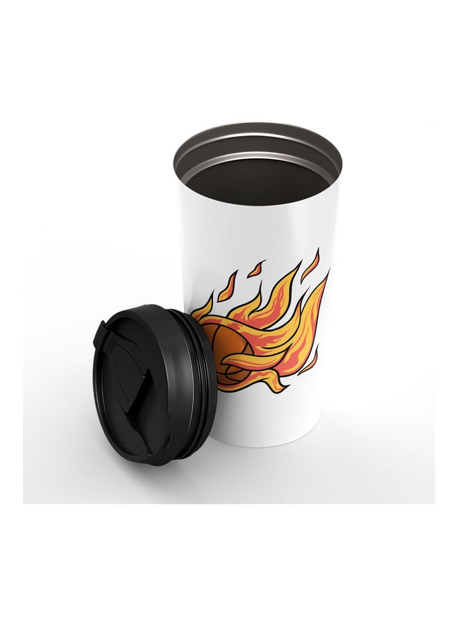 Fire Ball Design Double Walled Tumbler Multicolour - Image 2