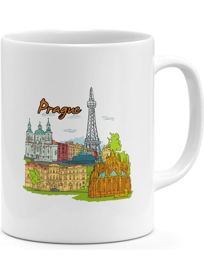 Prague Coffee Mug White - Image 1