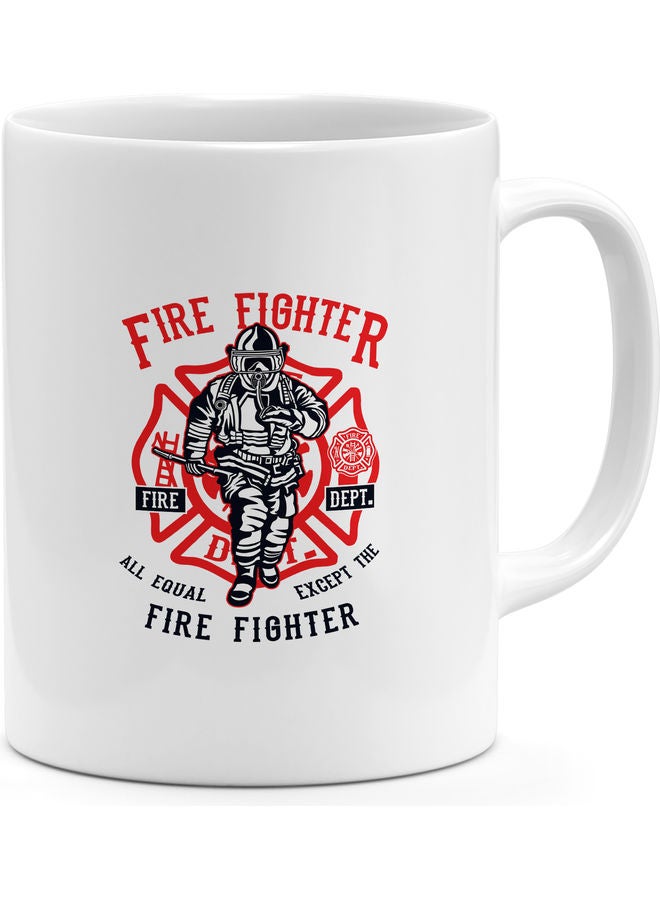 Fire Fighter Design Coffee Mug Multicolour - Image 1