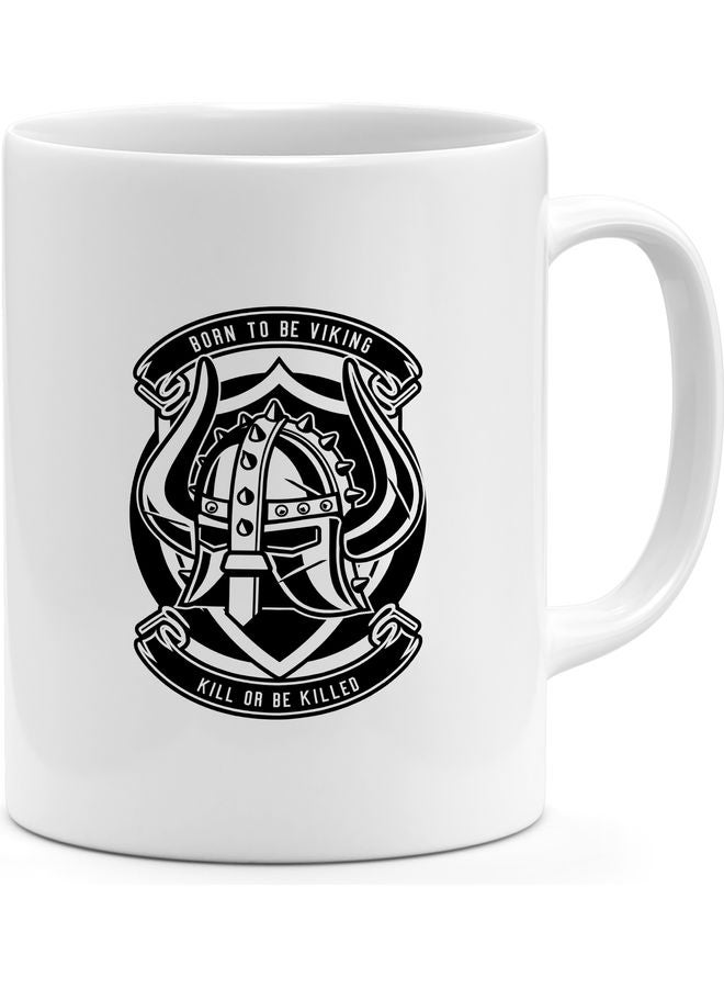 Viking Design Coffee Mug White/Black - Image 1