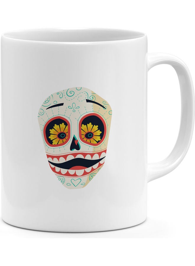 Mardi Mask Design Coffee Mug Multicolour - Image 1