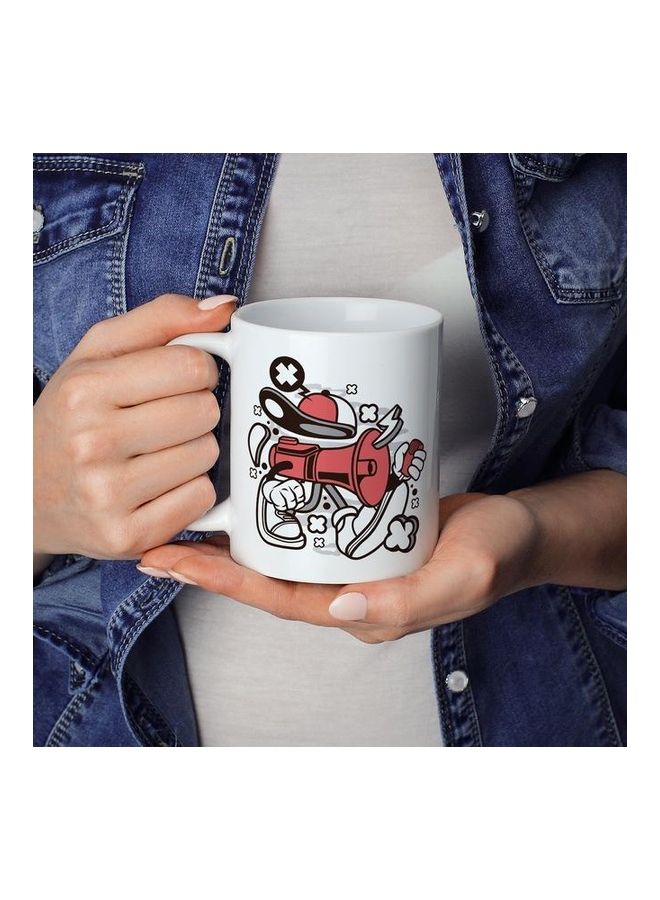 Siren Coffee Mug White/Red/Black - Image 2