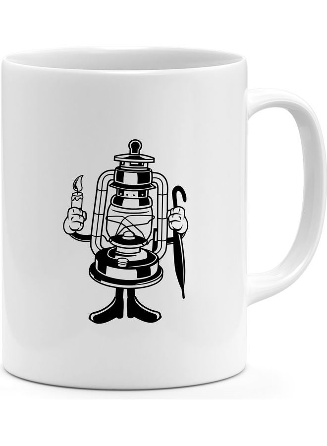 Cute Lentern Printed Coffee Mug White/Black - Image 1