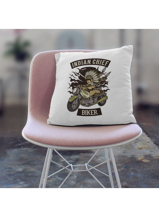 Indian Chief Design Decorative Pillow Multicolour - Image 3