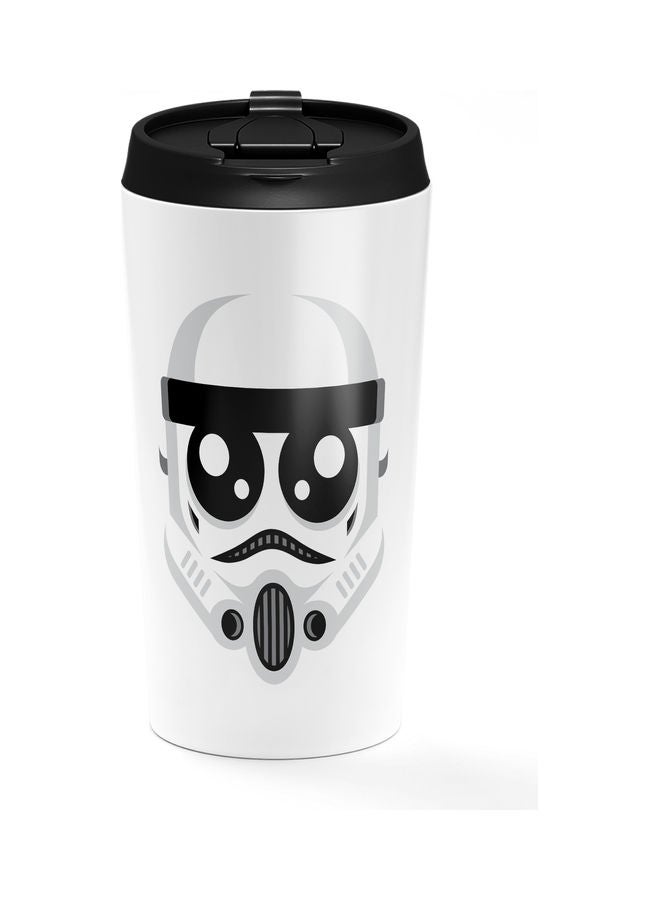 Cute Storm Trooper Stainless Steel Tumbler White/Black - Image 1