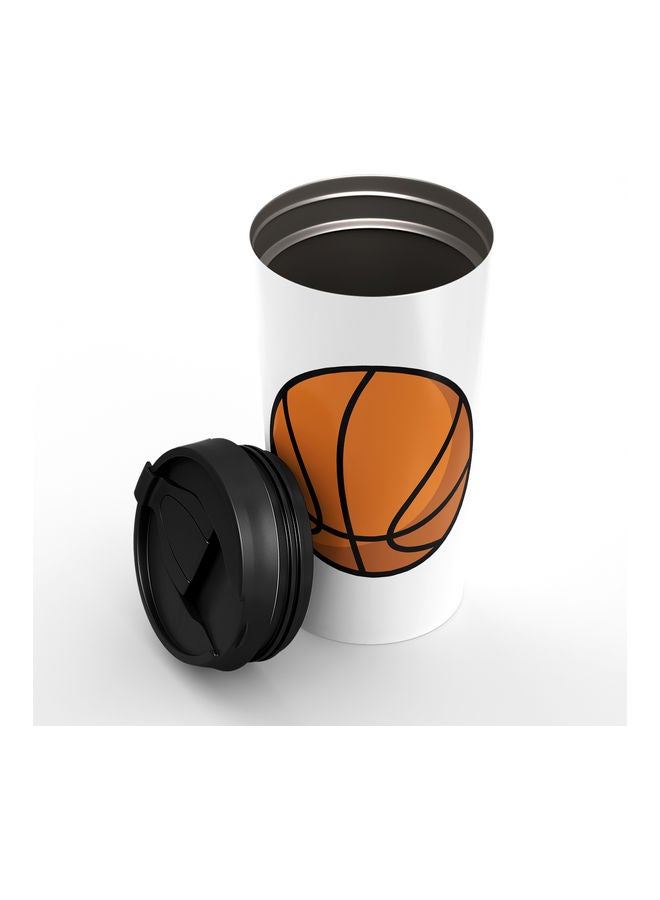 Basketball Design Double Walled Tumbler Multicolour - Image 2