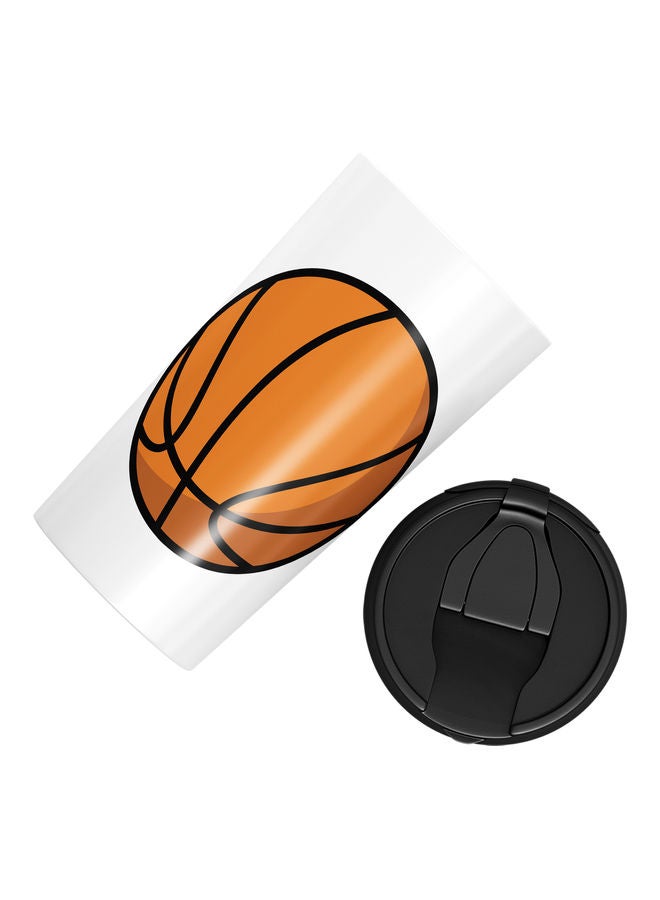 Basketball Design Double Walled Tumbler Multicolour - Image 3
