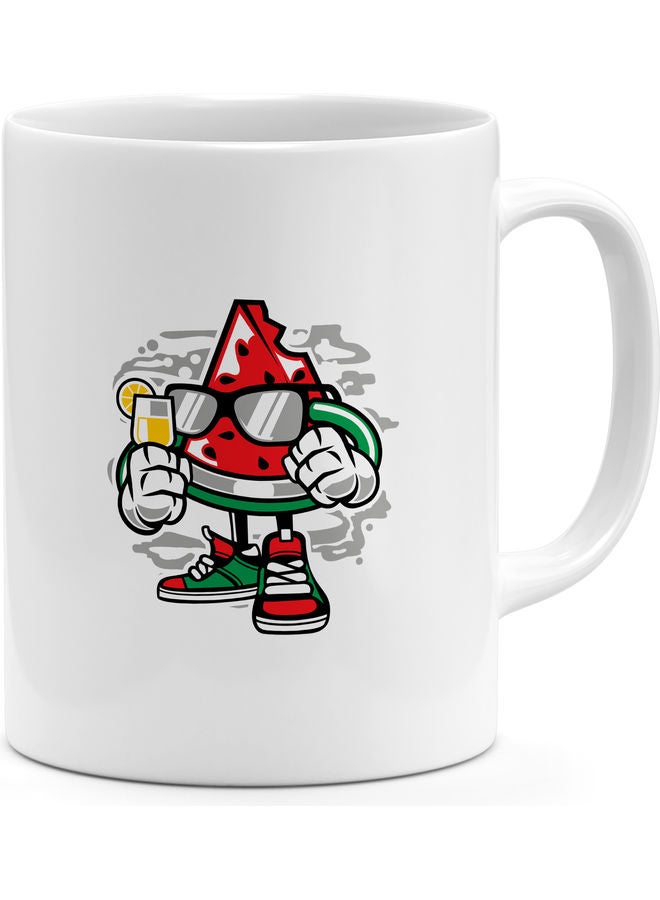 Funny Watermelon Design Coffee Mug Multicolour - Image 1