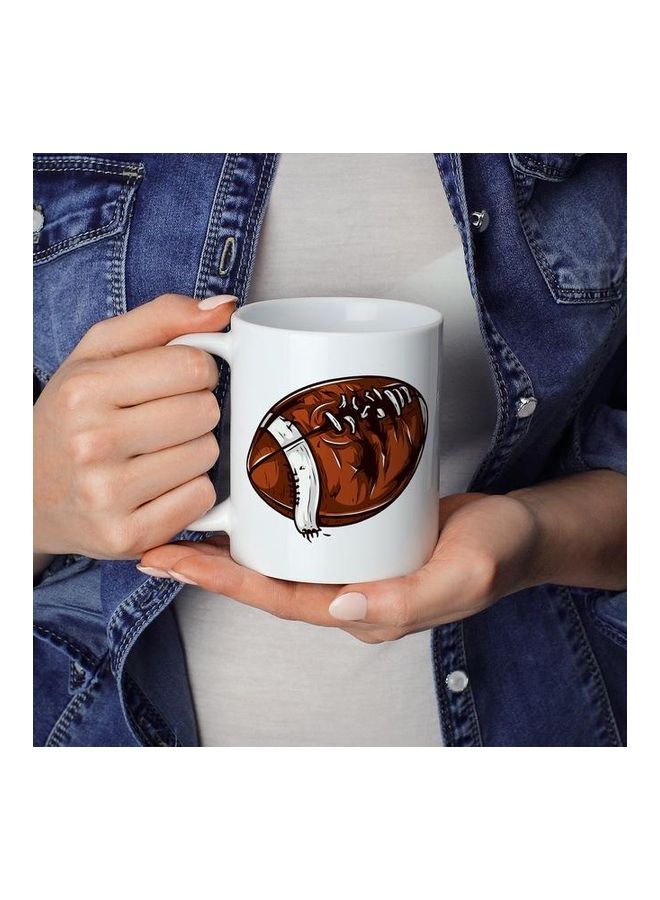 American Football Coffee Mug White - Image 3