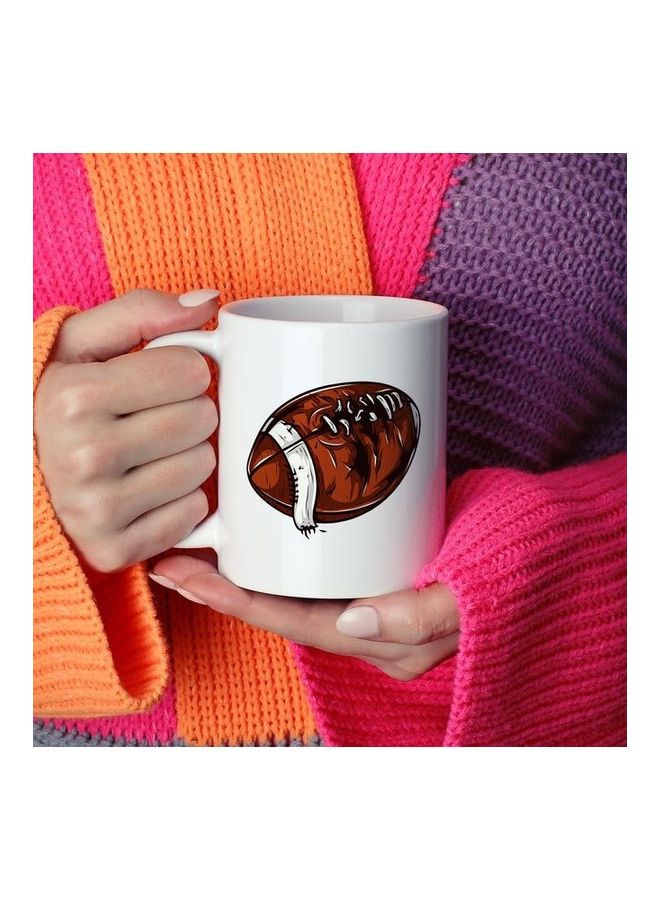American Football Coffee Mug White - Image 2