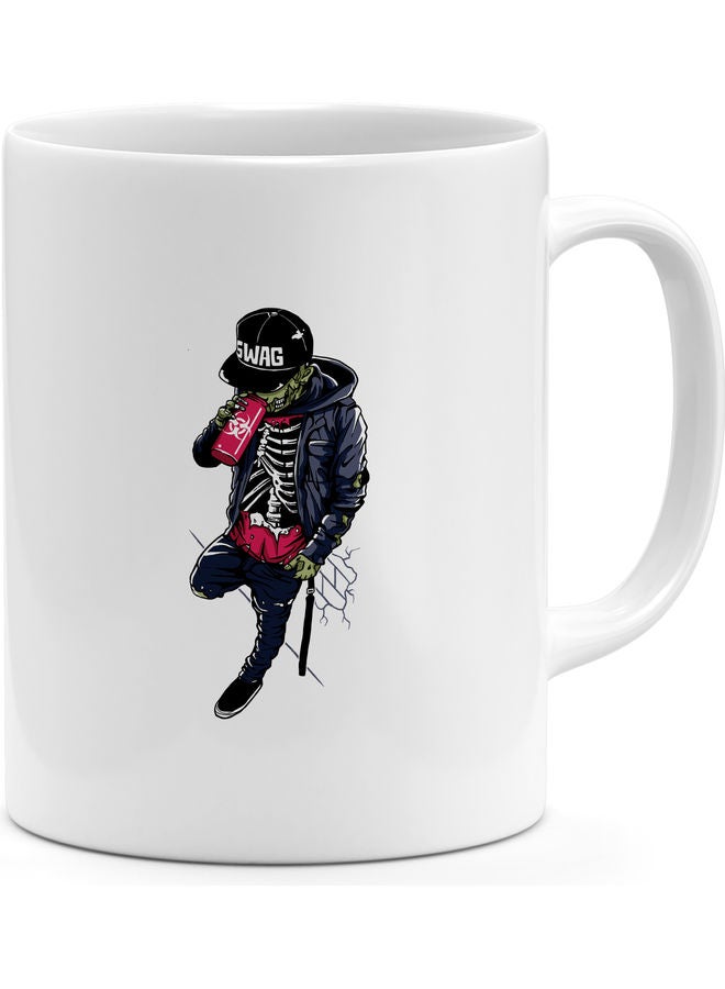 Funny Zombie Coffee Mug White - Image 1