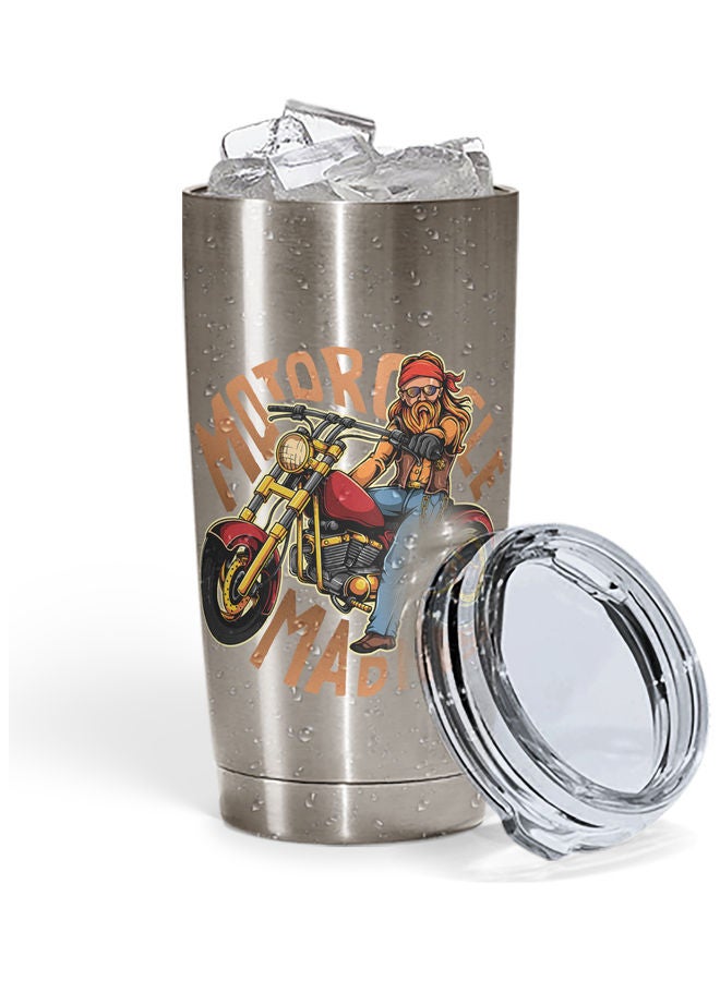 Motorcycle Madness Stainless Steel Tumbler With Lid Multicolour - Image 2