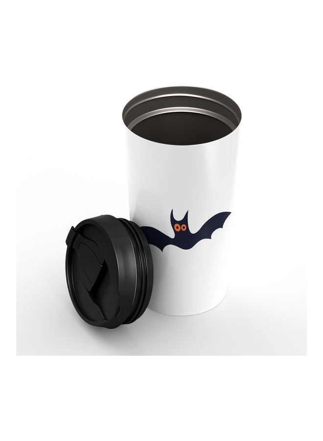 Cartoon Bat Stainless Steel Tumbler White/Black - Image 2