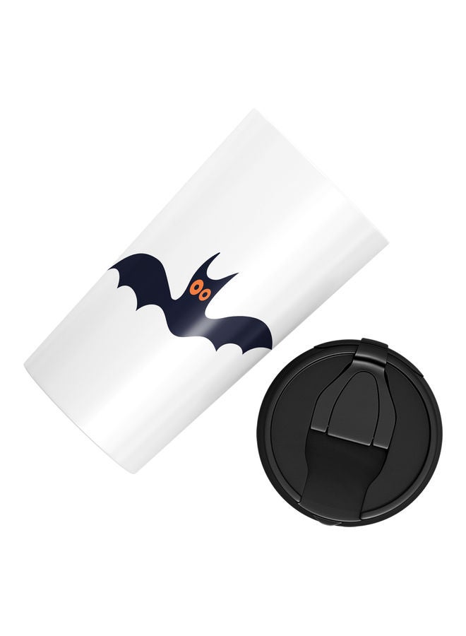 Cartoon Bat Stainless Steel Tumbler White/Black - Image 3