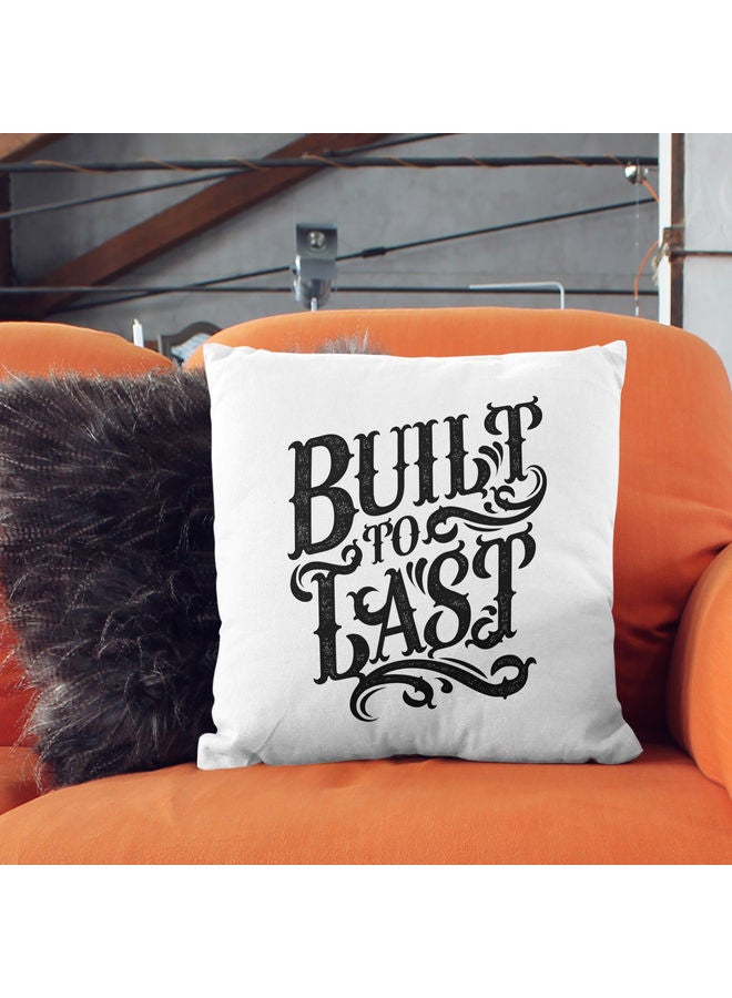 Built To Last Quote Decorative Pillow Multicolour - Image 2