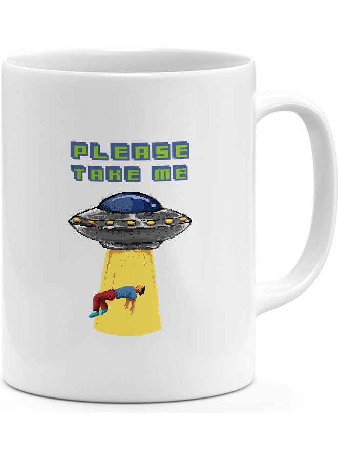 UFO Design Coffee Mug Multicolour - Image 1