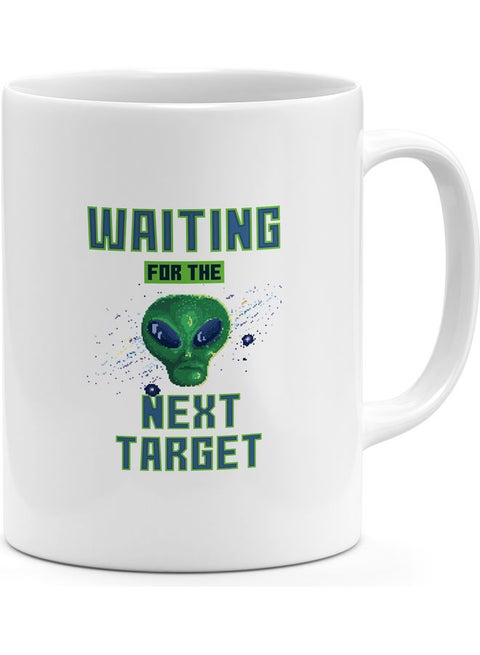 Waiting For The Next Target Printed Coffee Mug Multicolour