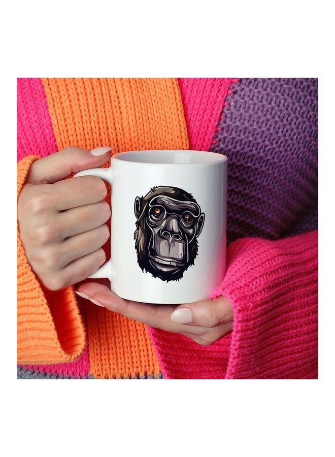Sad Ape Design Coffee Mug Multicolour - Image 2