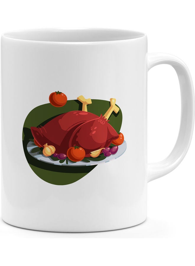 Turkey Deisgn Coffee Mug White - Image 1