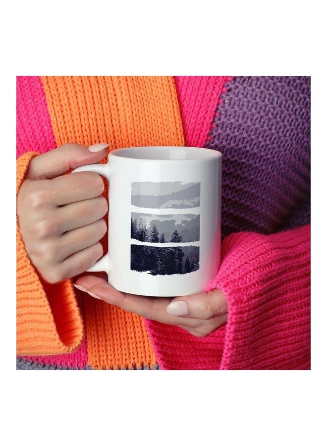 Mountain And Pines Coffee Mug Multicolour - Image 2