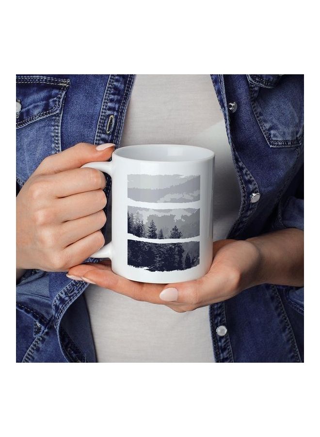 Mountain And Pines Coffee Mug Multicolour - Image 3