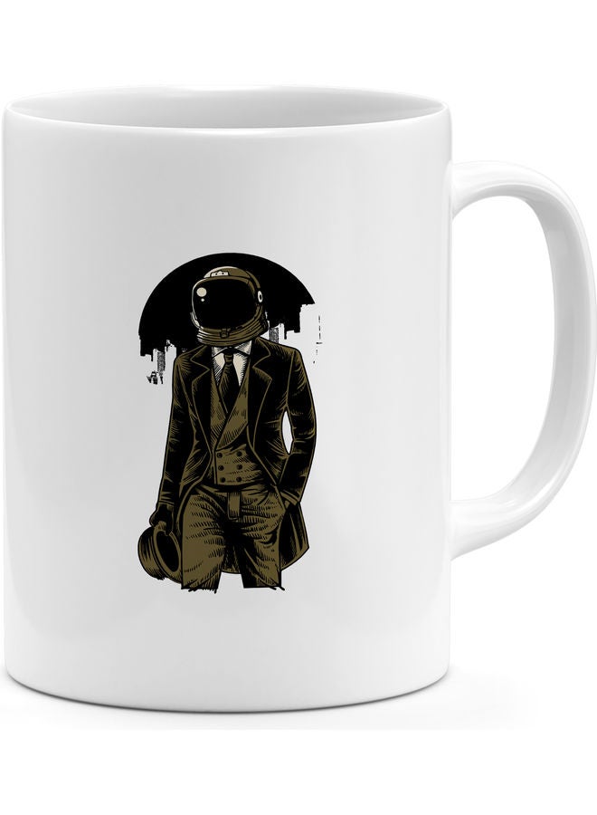 Astronaught Dress Coffee Mug White - Image 1