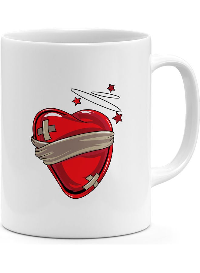 Patched Heart Coffee Mug Multicolour - Image 3