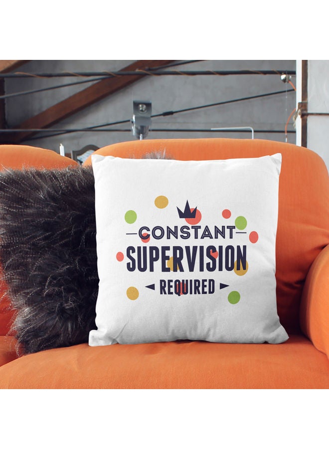 Constant Supervision Design Decorative Pillow Multicolour - Image 2