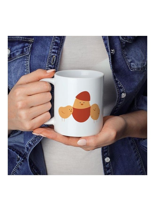 Mug Yellow Chick Coffee Mug White