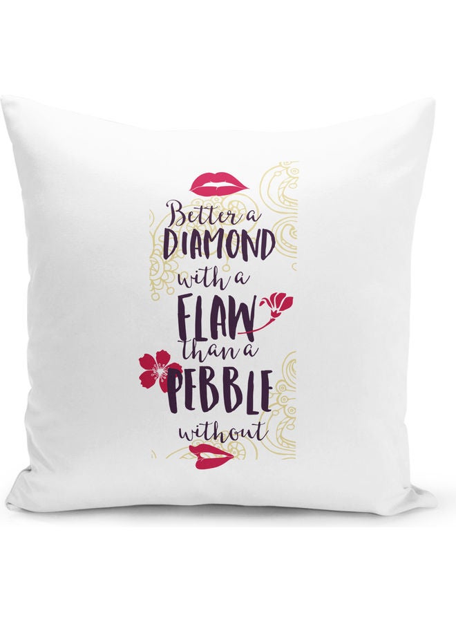 Be A Diamond Quote Decorative Pillow Multicolour - Image 1