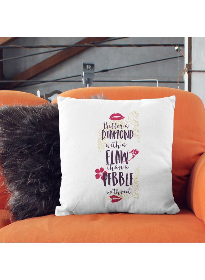 Be A Diamond Quote Decorative Pillow Multicolour - Image 2