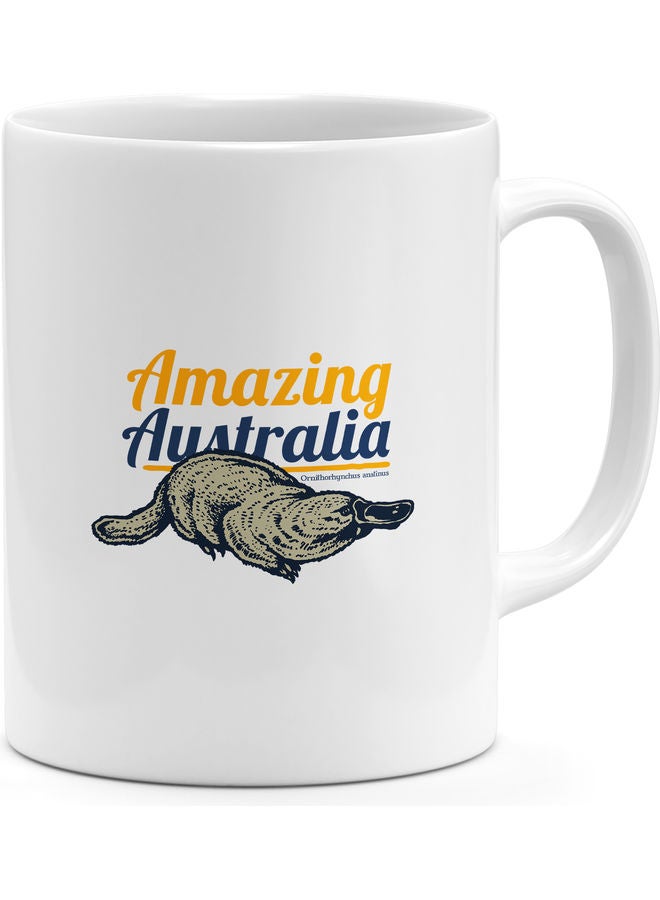 مج قهوة بتصميم مطبوع بعبارة "Amazing Australia" متعدد الألوان - Image 1