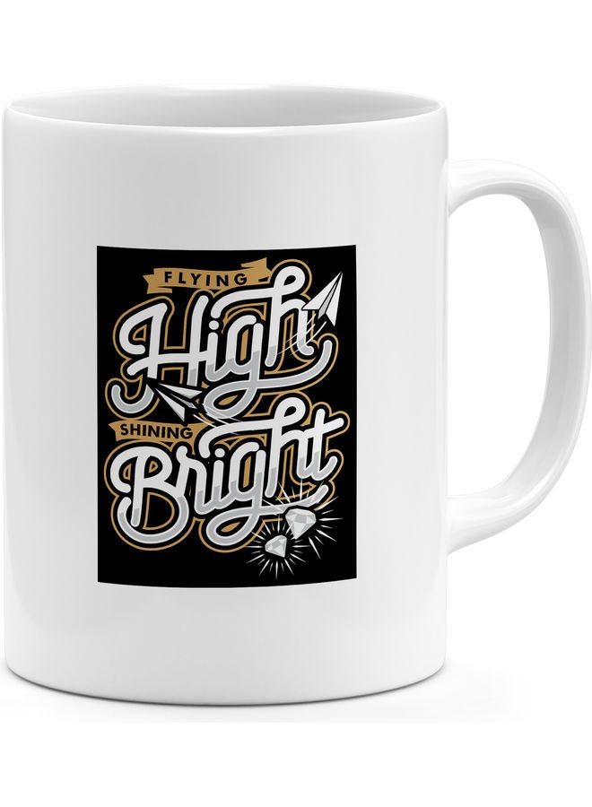 Flying high Quotation Coffee Mug Multicolour - Image 1