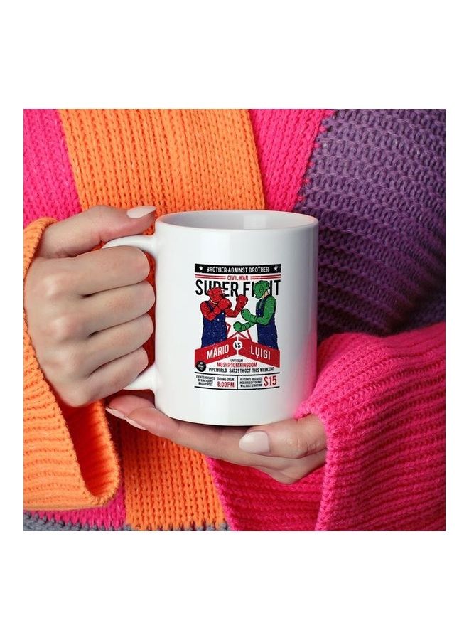 Mario Luigi Funny Design Coffee Mug Multicolour - Image 2