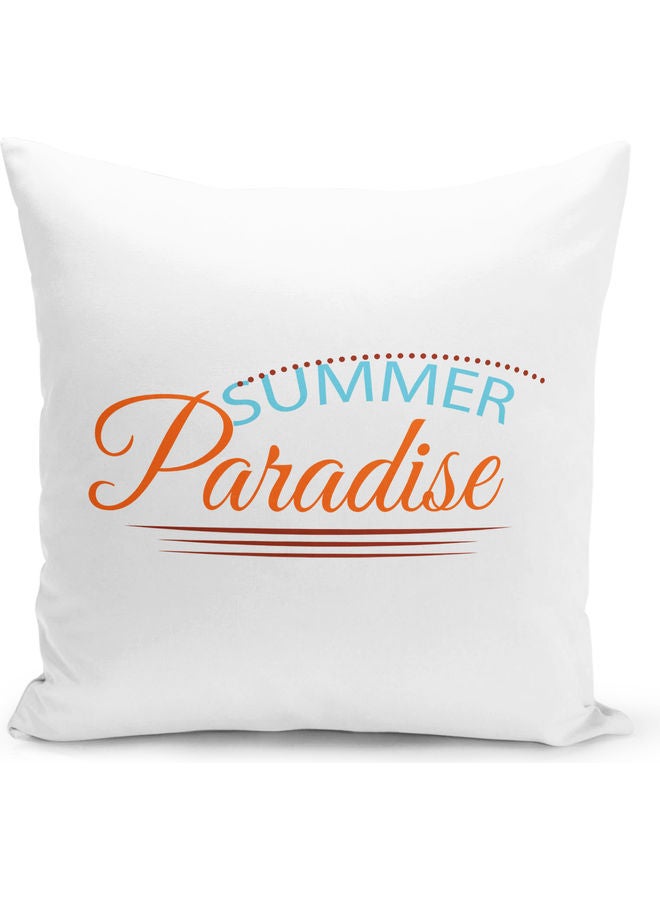 وسادة زينة بطبعة عبارة "Summer Paradise" متعدد الألوان - Image 1