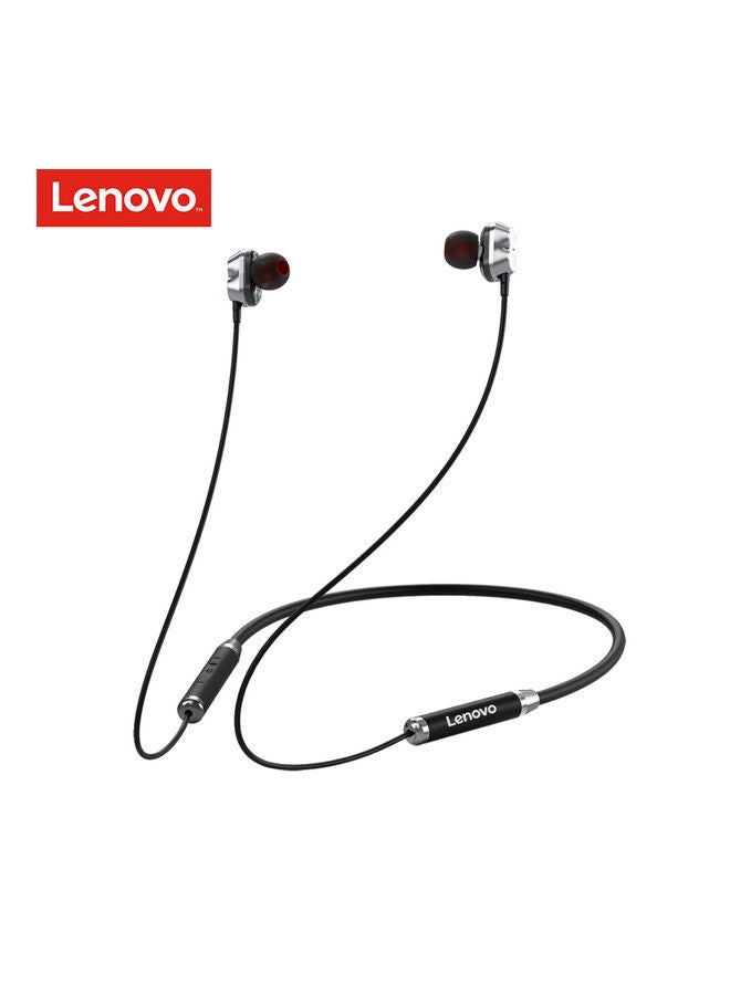 Lenovo HE08 BT 5.0 Wireless Headphone Sport Headset Black Black - Image 1