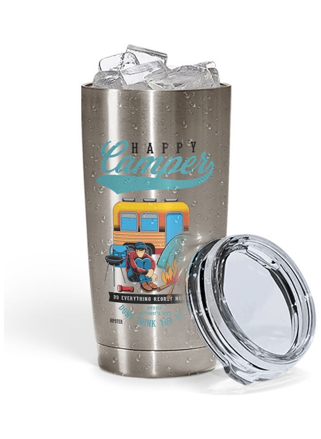 Camping Design Stainless Steel Tumbler With Lid Multicolour - Image 2