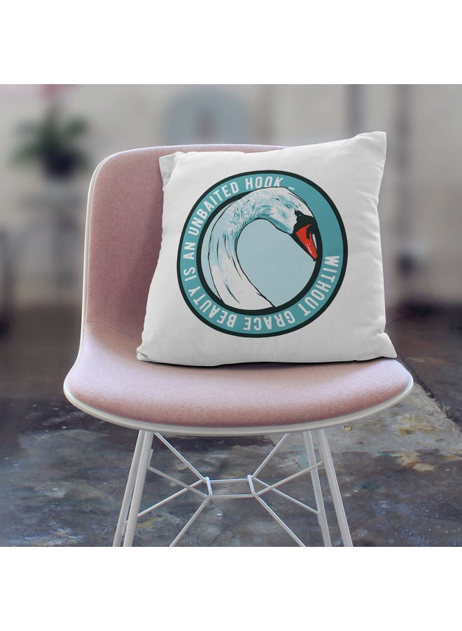Graceful Beauty Quote Decorative Pillow Multicolour - Image 3