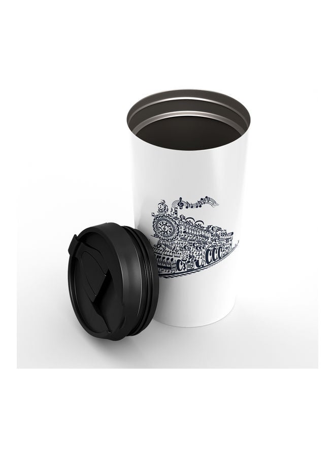 Musical Train Stainless Steel Tumbler With Lid Multicolour - Image 2