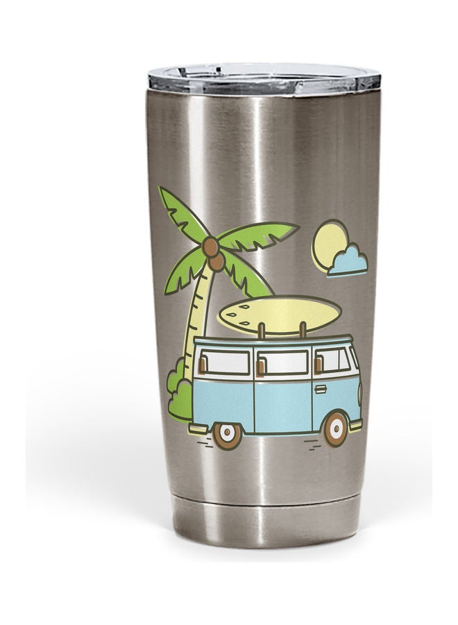 Camping Van Stainless Steel Tumbler With Lid Multicolour - Image 1
