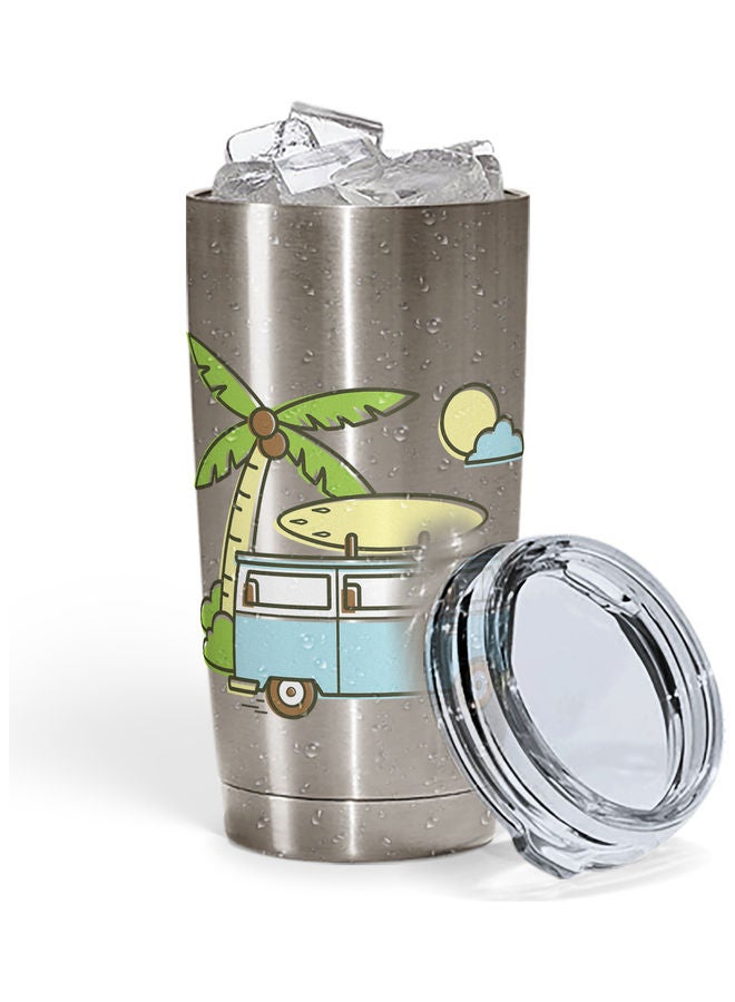 Camping Van Stainless Steel Tumbler With Lid Multicolour - Image 2